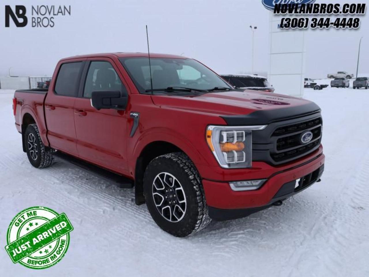 <b>Navigation, Heated Seats, Alloy Wheels, Reverse Sense System, Rear View Camera!</b><br> <br> Check out our great inventory of pre-owned vehicles at Novlan Brothers!<br> <br>   A true class leader in towing and hauling capabilities, this 2021 Ford F-150 isnt your usual work truck, but the best in the business. This  2021 Ford F-150 is fresh on our lot in Paradise Hill. <br> <br>The perfect truck for work or play, this versatile Ford F-150 gives you the power you need, the features you want, and the style you crave! With high-strength, military-grade aluminum construction, this F-150 cuts the weight without sacrificing toughness. The interior design is first class, with simple to read text, easy to push buttons and plenty of outward visibility. With productivity at the forefront of design, the 2021 F-150 makes use of every single component was built to get the job done right!This  Crew Cab 4X4 pickup  has 160,000 kms. Its  rapid red metallic tinted clearcoat in colour  and is completely accident free based on the <a href=https://vhr.carfax.ca/?id=DnCotxWZzYYrGWGVqcerhtgjJ5ERFFJT target=_blank>CARFAX Report</a> . It has a 10 speed automatic transmission and is powered by a  400HP 5.0L 8 Cylinder Engine.  <br> <br> Our F-150s trim level is XLT. Upgrading to the class leader, this Ford F-150 XLT comes very well equipped with remote keyless entry and remote engine start, dynamic hitch assist, Ford Co-Pilot360 that features lane keep assist, pre-collision assist and automatic emergency braking. Enhanced features include aluminum wheels, chrome exterior accents, SYNC 3 with enhanced voice recognition, Apple CarPlay and Android Auto, FordPass Connect 4G LTE, steering wheel mounted cruise control, a powerful audio system, cargo box lights, power door locks and a rear view camera to help when backing out of a tight spot. This vehicle has been upgraded with the following features: Navigation, Heated Seats, Alloy Wheels, Reverse Sense System, Rear View Camera, Remote Engine Start, Traction Control. <br> To view the original window sticker for this vehicle view this <a href=http://www.windowsticker.forddirect.com/windowsticker.pdf?vin=1FTFW1E55MKE09477 target=_blank>http://www.windowsticker.forddirect.com/windowsticker.pdf?vin=1FTFW1E55MKE09477</a>. <br/><br> <br>To apply right now for financing use this link : <a href=http://novlanbros.com/credit/ target=_blank>http://novlanbros.com/credit/</a><br><br> <br/><br> Payments from <b>$559.72</b> monthly with $0 down for 84 months @ 8.99% APR O.A.C. ( Plus applicable taxes -  Plus applicable fees   ).  See dealer for details. <br> <br>The Novlan family is owned and operated by a third generation and committed to the values inherent from our humble beginnings.<br> Come by and check out our fleet of 30+ used cars and trucks and 50+ new cars and trucks for sale in Paradise Hill.  o~o