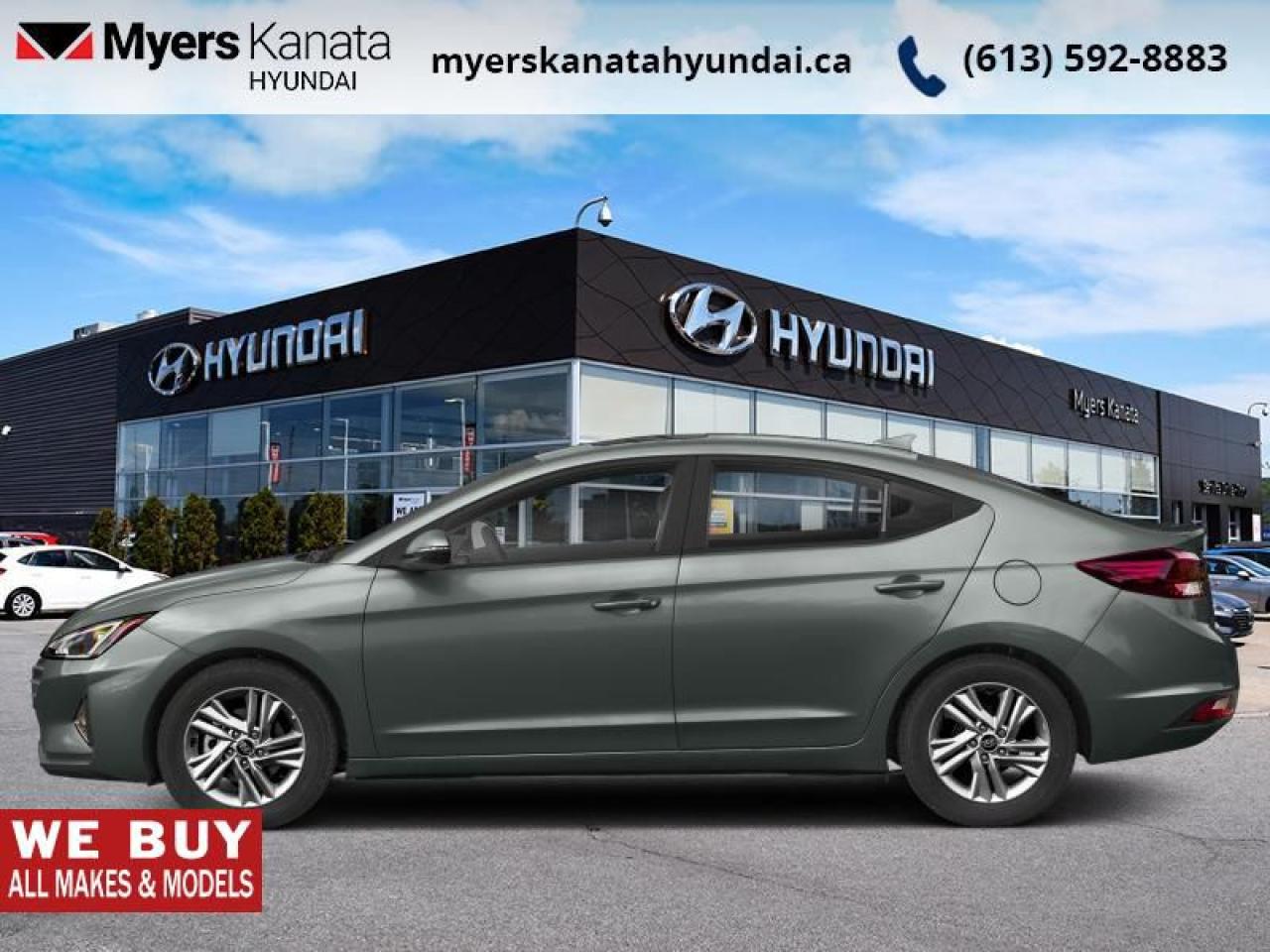 Used 2020 Hyundai Elantra Luxury  - Leather Seats -  Sunroof - $64.31 /Wk for sale in Kanata, ON