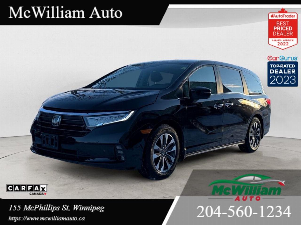 Used 2022 Honda Odyssey EX-L|HTD LTHR SEATS|APPLE CARPLAY|BCK UP CAM|MINT CONDITION| for sale in Winnipeg, MB