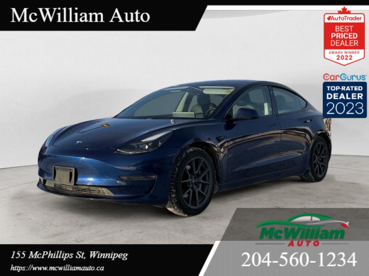 Used 2021 Tesla Model 3 W/acceleration package Dual motor Long Range for sale in Winnipeg, MB