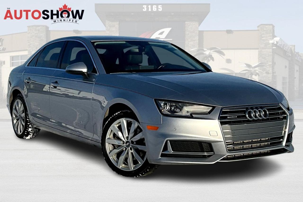 Used 2019 Audi A4 Sedan KOMFORT- APPLE CARPLAY, HTD LTHR SEATS, HTD WHEEL, SUNROOF, SAFETY PKG! for sale in Winnipeg, MB