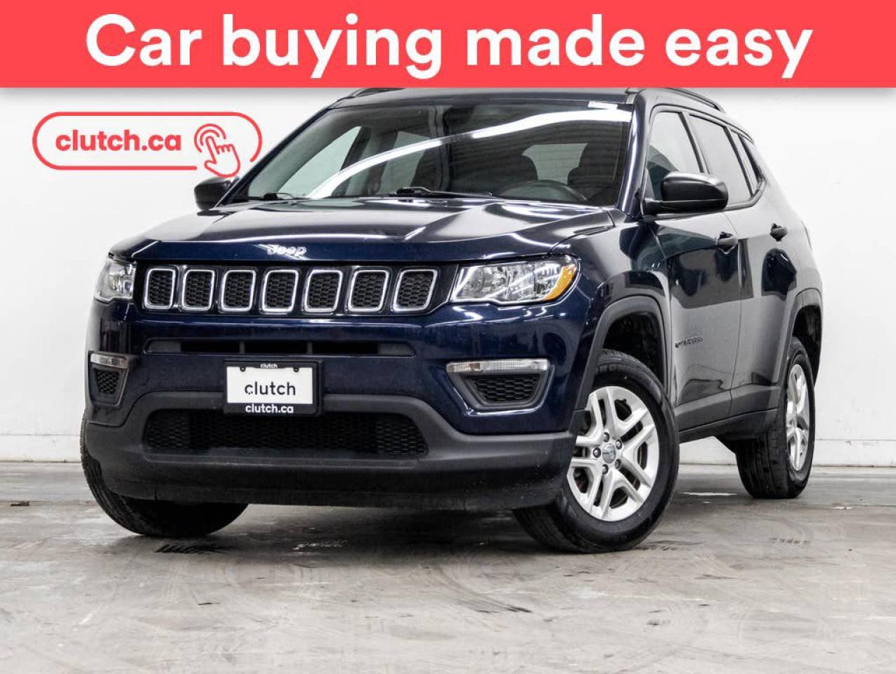 Used 2018 Jeep Compass Sport 4X4 w/ Heated Steering Wheel, Heated Front Seats, Rearview Camera for sale in Toronto, ON