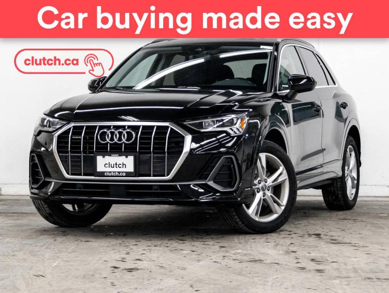 Used 2020 Audi Q3 Progressiv quattro AWD w/ Apple CarPlay & Android Auto, Dual Zone A/C, Power Sunroof for sale in Toronto, ON