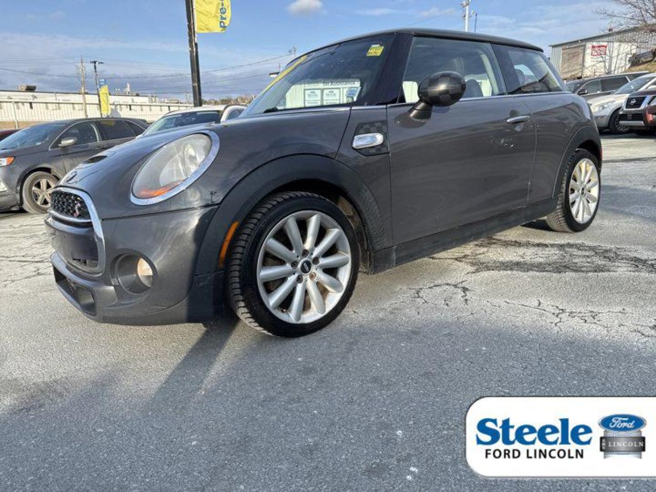 Recent Arrival!Gray Metallic2014 MINI Cooper S BaseFWD 6-Speed Automatic 2.0L 16V TwinPower TurboVALUE MARKET PRICING!!.Awards:* ALG Canada Residual Value AwardsALL CREDIT APPLICATIONS ACCEPTED! ESTABLISH OR REBUILD YOUR CREDIT HERE. APPLY AT https://steeleadvantagefinancing.com/6198 We know that you have high expectations in your car search in Halifax. So if youre in the market for a pre-owned vehicle that undergoes our exclusive inspection protocol, stop by Steele Ford Lincoln. Were confident we have the right vehicle for you. Here at Steele Ford Lincoln, we enjoy the challenge of meeting and exceeding customer expectations in all things automotive.