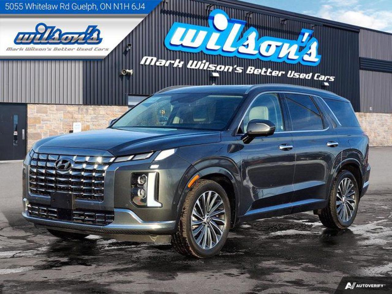 Used 2023 Hyundai PALISADE Ultimate Calligraphy  | Captains Chairs | Leather | Pano Roof | Nav | Cooled + Heated Seats & more!! for sale in Guelph, ON