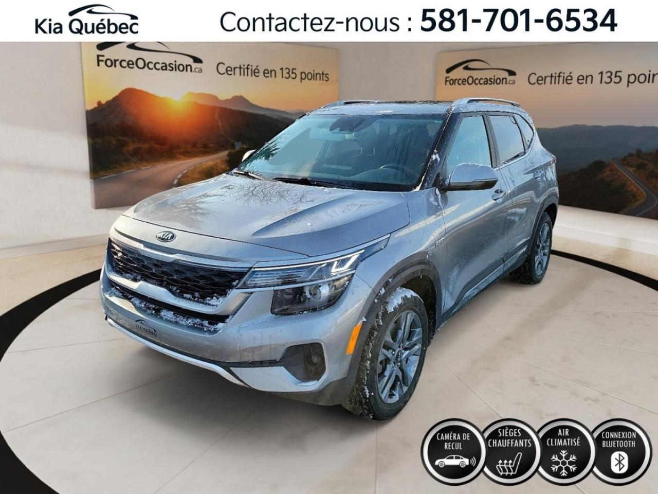 Used 2021 Kia Seltos EX *AWD *CUIR *TOIT *VOLANT CHAUFFANT *CARPLAY for sale in Québec, QC