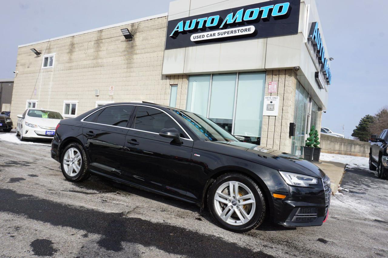 Used 2017 Audi A4 2.0T TECHNIK-S LINE AWD CERTIFIED CAMERA NAV BLUETOOTH LEATHER HEATED SEATS SUNROOF CRUISE ALLOYS for sale in Burlington, ON