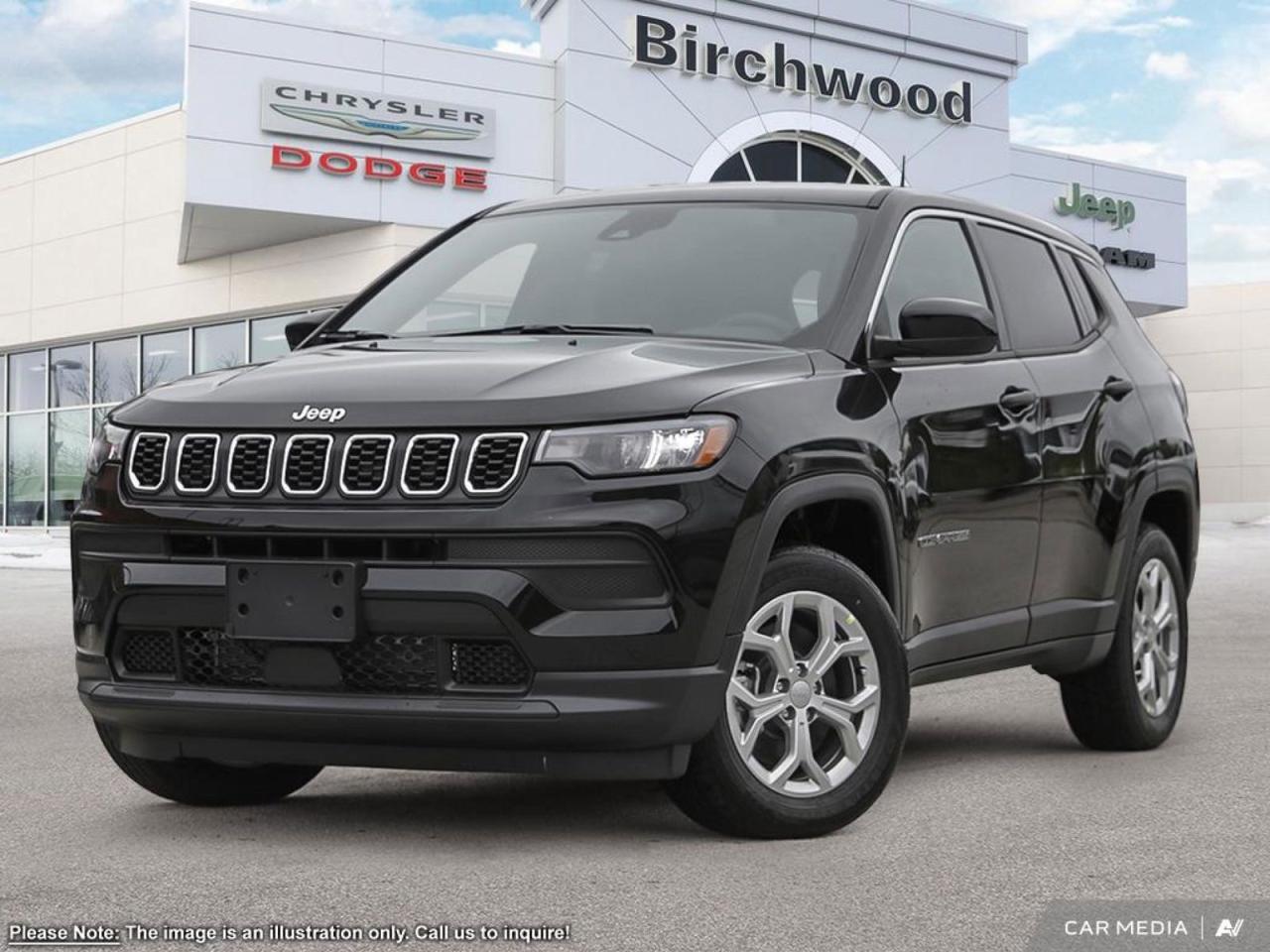 New 2025 Jeep Compass Sport Factory Order - Arriving Soon | Uconnect 5 with 8.4–inch display for sale in Winnipeg, MB