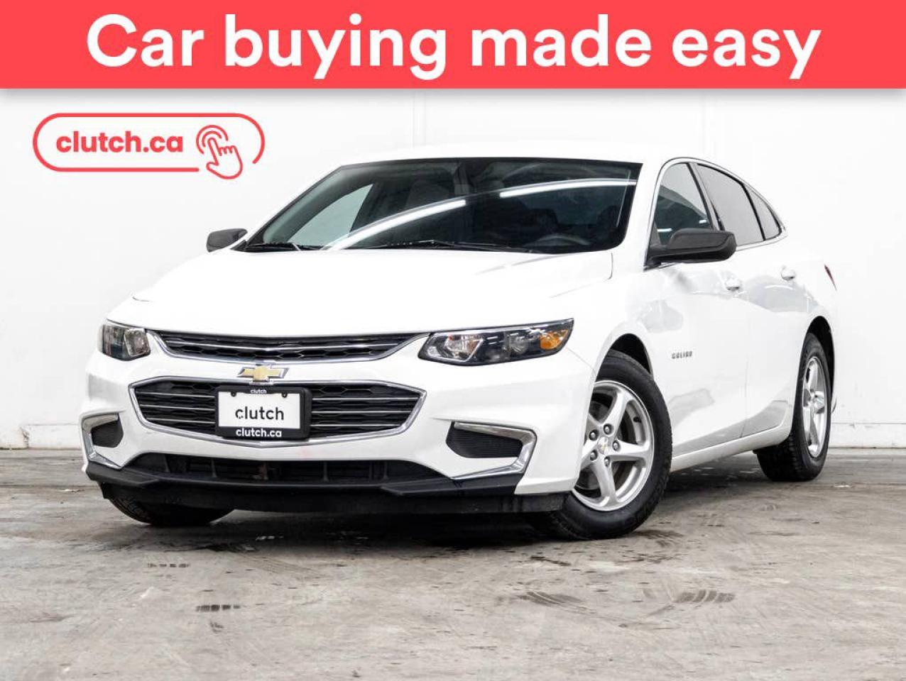 Used 2018 Chevrolet Malibu LS w/ Apple CarPlay & Android Auto, Rearview Camera, A/C for sale in Toronto, ON