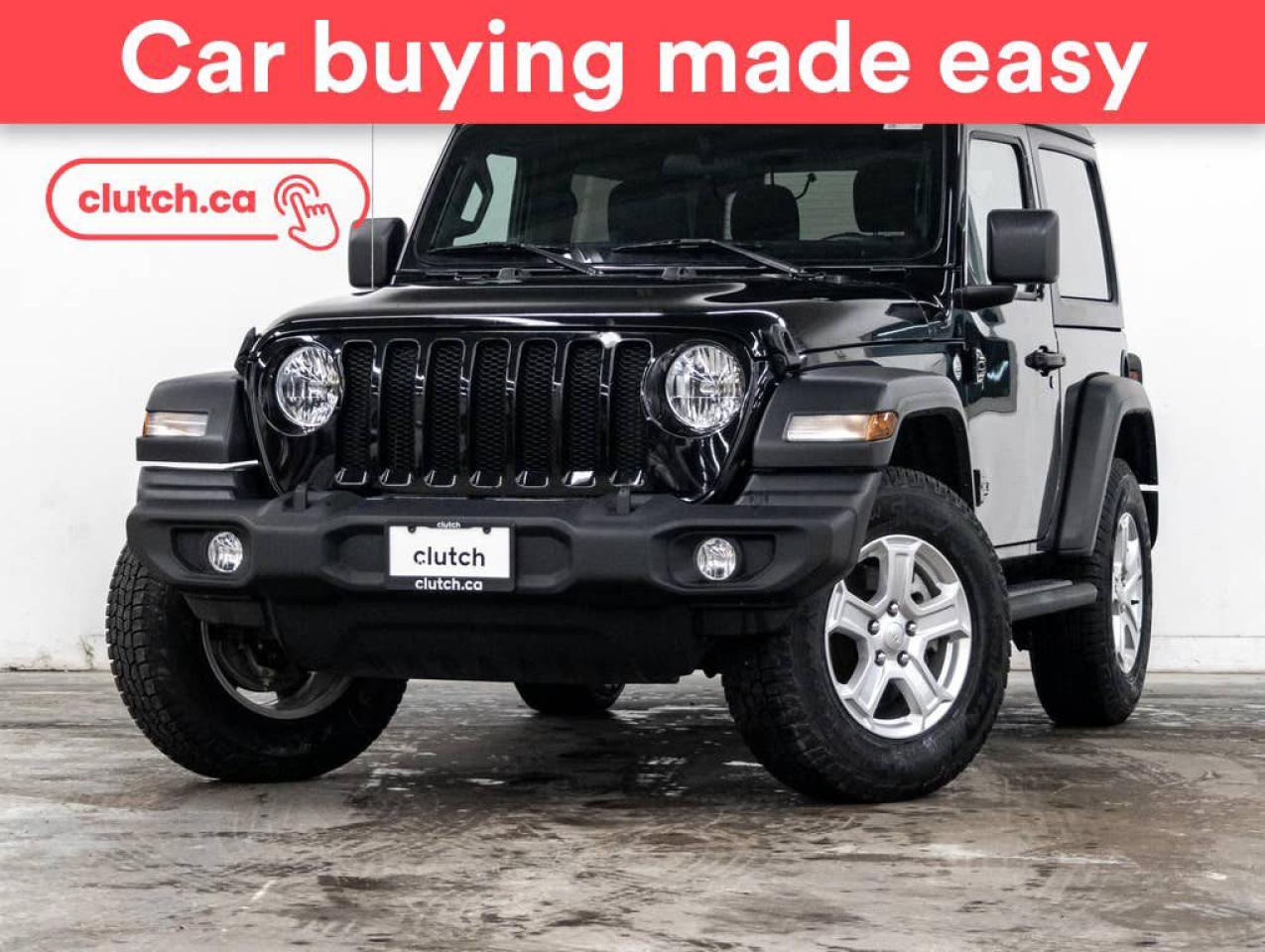 Used 2021 Jeep Wrangler Sport S 4x4 w/ Apple CarPlay & Android Auto, Rearview Cam, Dual Zone A/C for sale in Toronto, ON