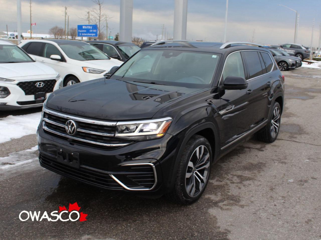 Used 2021 Volkswagen Atlas 3.6L Execline! Captain Chairs in Middle Row! for sale in Whitby, ON