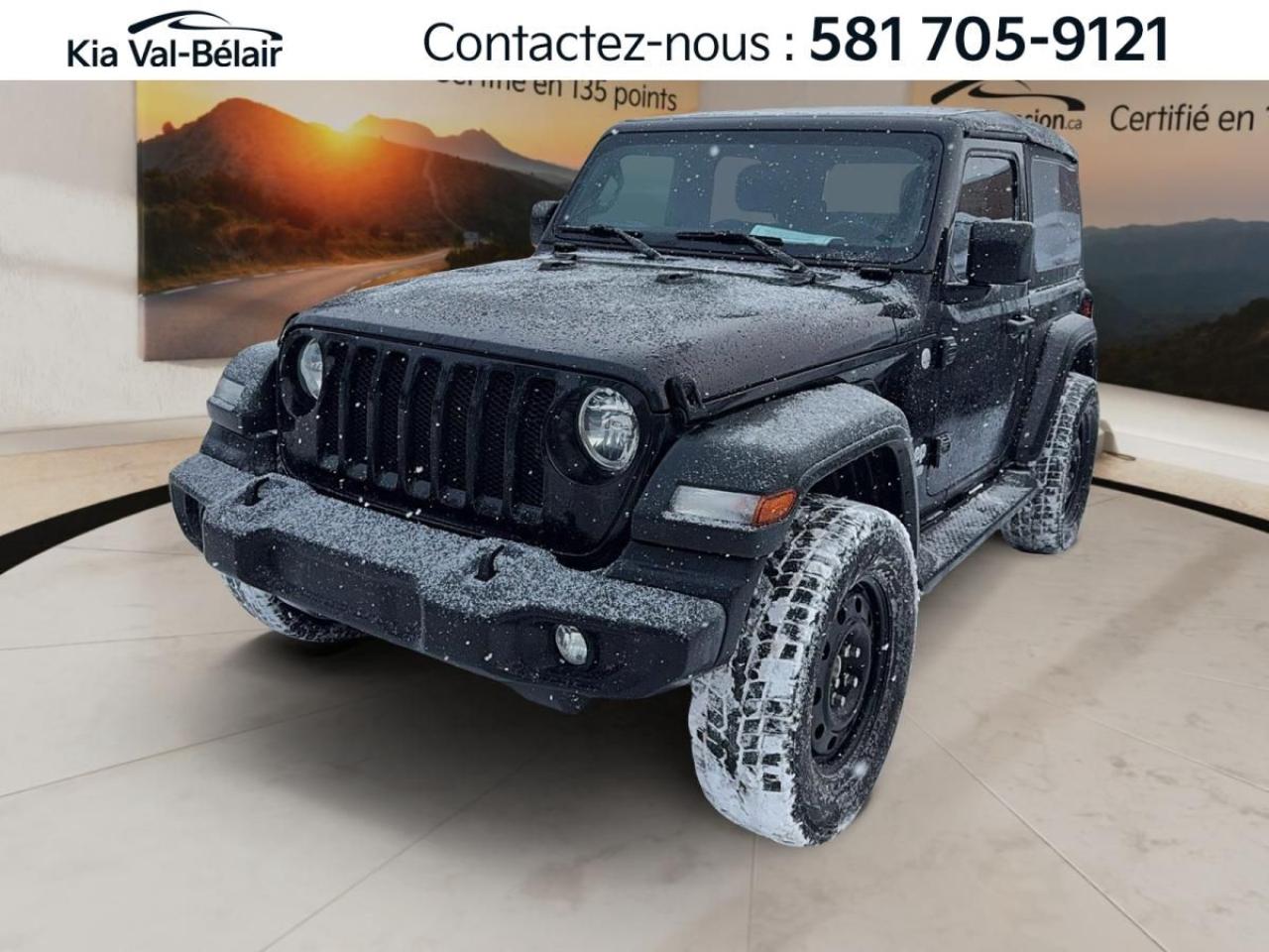 Used 2018 Jeep Wrangler 4xe SPORT *4X4 *DÉCAPOTABLE *CAMÉRA RECUL *CRUISE *A/C for sale in Québec, QC