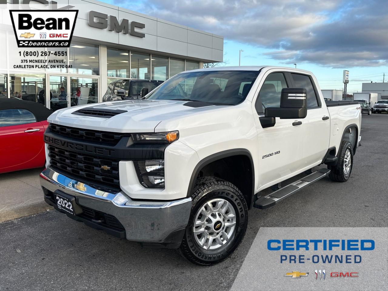 Used 2022 Chevrolet Silverado 2500 HD Work Truck 6.6L V8 WITH REMOTE ENTRY, VINYL FLOORS, HEATED TRAILERING MIRRORS, REAR VISION CAMERA, HITCH GUIDANCE for sale in Carleton Place, ON