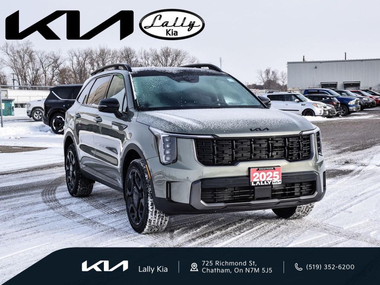 Used 2025 Kia Sorento 2.5T X-Line Dealership Demo | AWD | Leather | NAV | Moonroof for sale in Chatham, ON