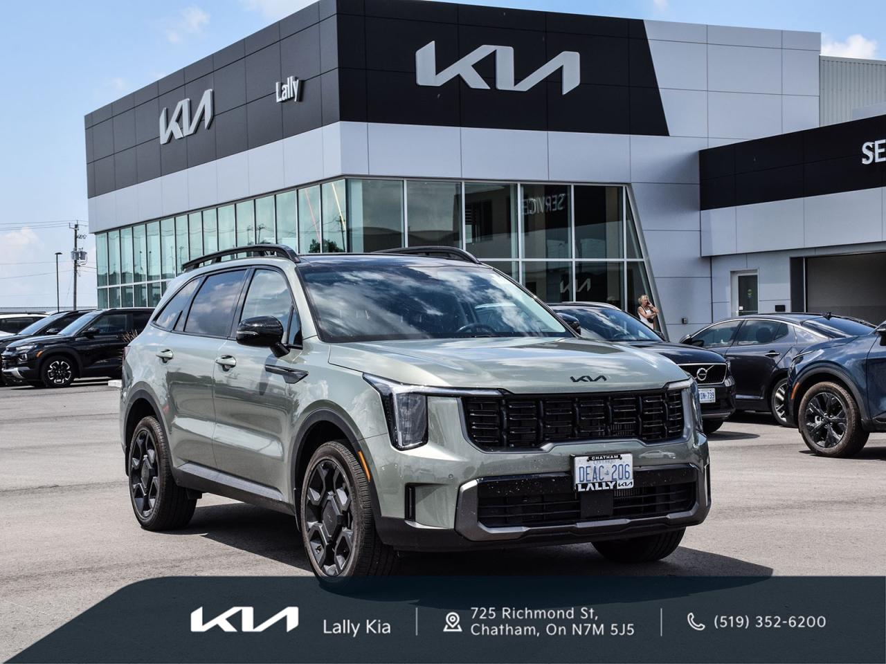 Used 2025 Kia Sorento 2.5T X-Line Dealership Demo | AWD | Leather | NAV | Moonroof for sale in Chatham, ON