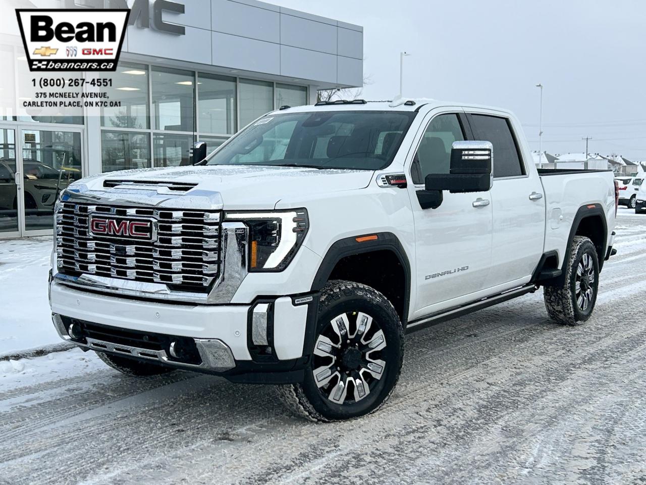 New 2025 GMC Sierra 2500 HD Denali DURAMAX 6.6L V8 WITH REMOTE START/ENTRY, SUNROOF, HEATED SEATS, HEATED STEERING WHEEL, VENTILATED SEATS, HD SURROUND VISION for sale in Carleton Place, ON