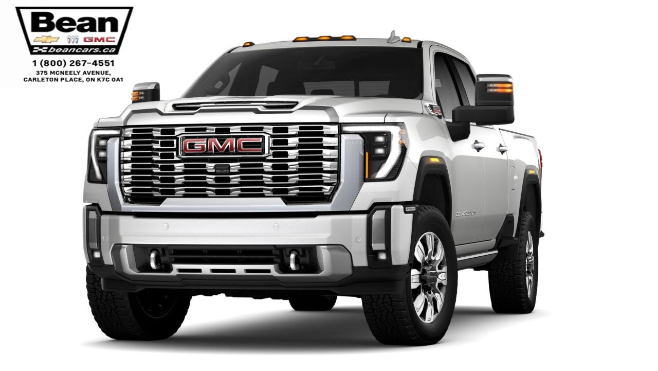 New 2025 GMC Sierra 2500 HD Denali DURAMAX 6.6L V8 WITH REMOTE START/ENTRY, SUNROOF, HEATED SEATS, HEATED STEERING WHEEL, VENTILATED SEATS, HD SURROUND VISION for sale in Carleton Place, ON