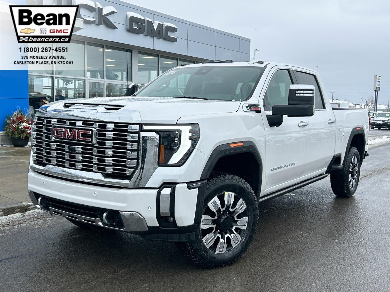 New 2025 GMC Sierra 2500 HD Denali DURAMAX 6.6L V8 WITH REMOTE START/ENTRY, SUNROOF, HEATED SEATS, HEATED STEERING WHEEL, VENTILATED SEATS, HD SURROUND VISION for sale in Carleton Place, ON