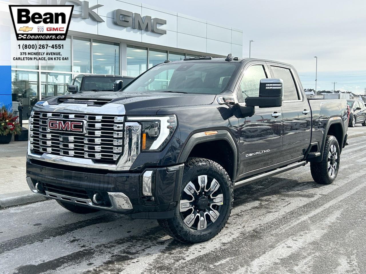 New 2025 GMC Sierra 2500 HD Denali DURAMAX 6.6L V8 WITH REMOTE START/ENTRY, SUNROOF, HEATED SEATS, HEATED STEERING WHEEL, VENTILATED SEATS, HD SURROUND VISION for sale in Carleton Place, ON