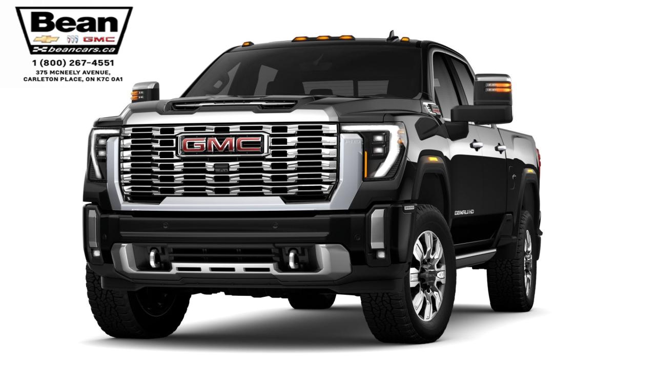 New 2025 GMC Sierra 3500 HD Denali DURAMAX 6.6L V8 WITH REMOTE START/ENTRY, HEATED SEATS, HEATED STEERING WHEEL, VENTILATED SEATS, SUNROOF, HD SURROUND VISION for sale in Carleton Place, ON