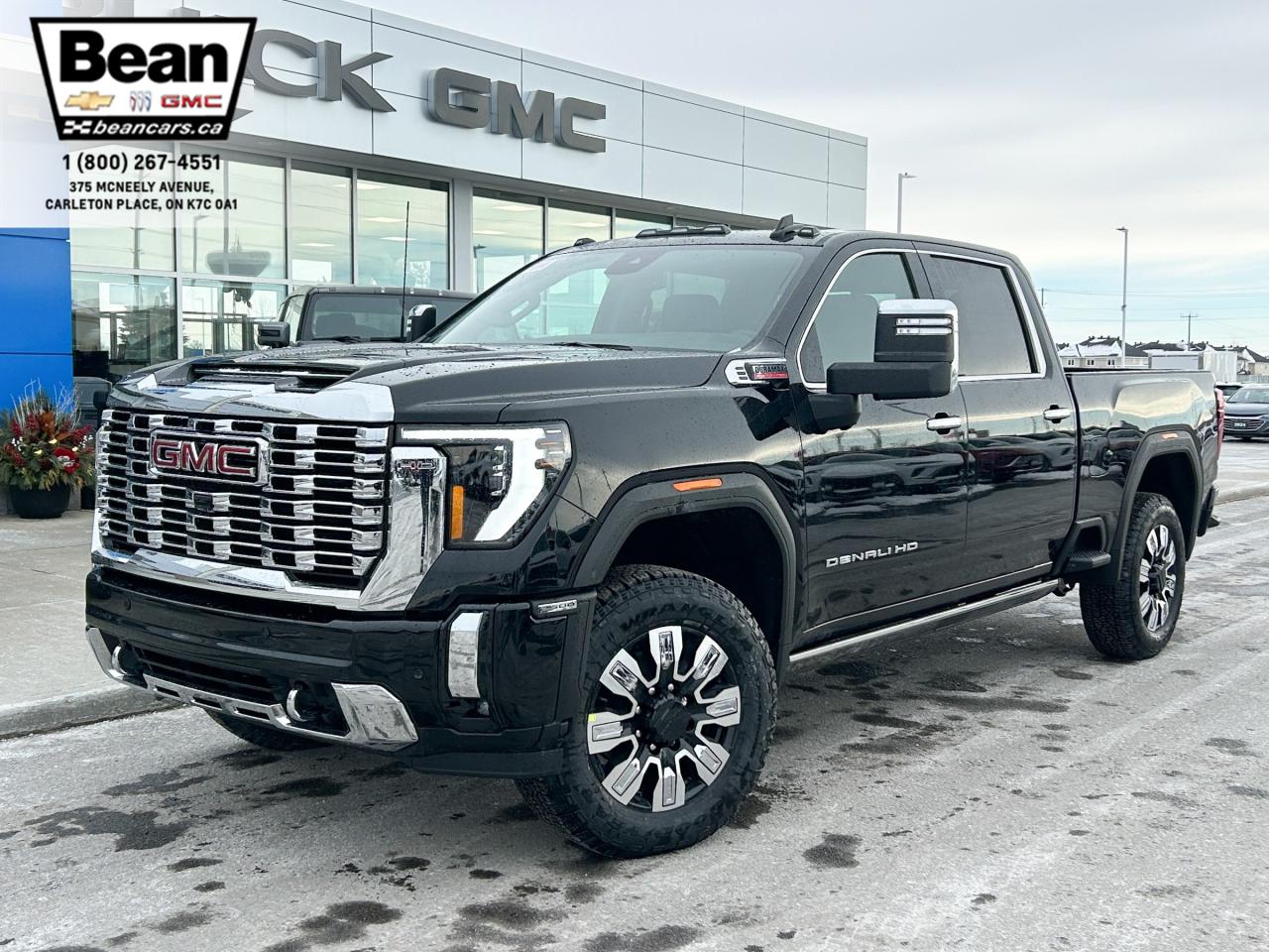 New 2025 GMC Sierra 2500 HD Denali DURAMAX 6.6L V8 WITH REMOTE START/ENTRY, SUNROOF, HEATED SEATS, HEATED STEERING WHEEL, VENTILATED SEATS, HD SURROUND VISION for sale in Carleton Place, ON