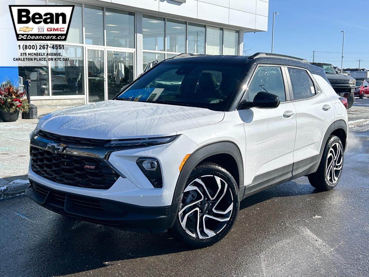 New 2025 Chevrolet TrailBlazer RS 1.3L 3 CYL WITH REMOTE ENTRY, HEATED SEATS, HEATED STEERING WHEEL, SUNROOF, POWER LIFTGATE, HD REAR VISION CAMERA for sale in Carleton Place, ON