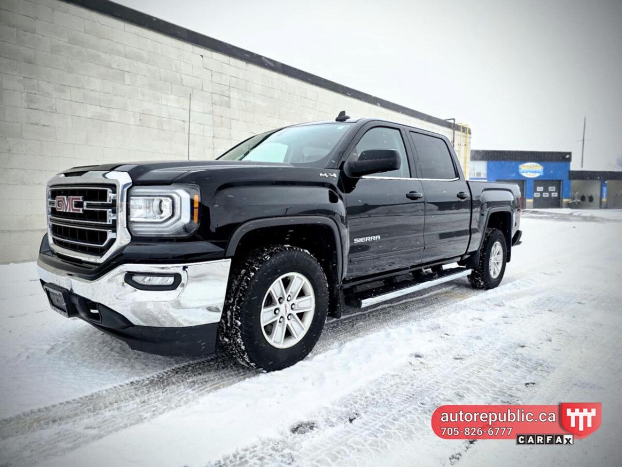 Used 2017 GMC Sierra 1500 SLE 5.3L 4x4 Crew Cab Certified Loaded Well Mainta for sale in Orillia, ON