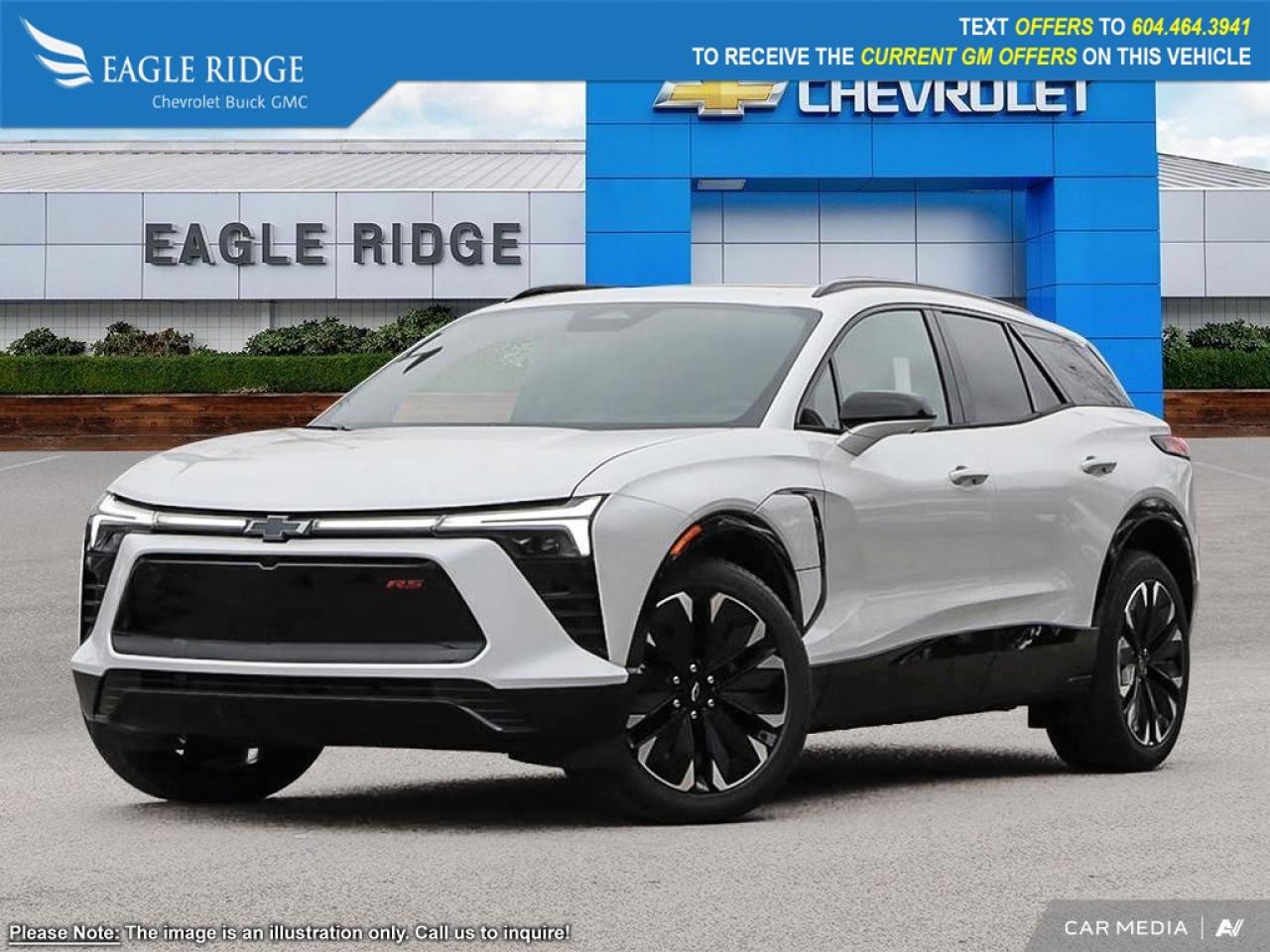 New 2025 Chevrolet Blazer EV RS 8-way power driver seat, heated leather-wrapped steering wheel, automatic climate control, digital dash, 17.7-inch touchscreen, 11-inch driver display, Google Built-in, WiFi compatibility, for sale in Coquitlam, BC