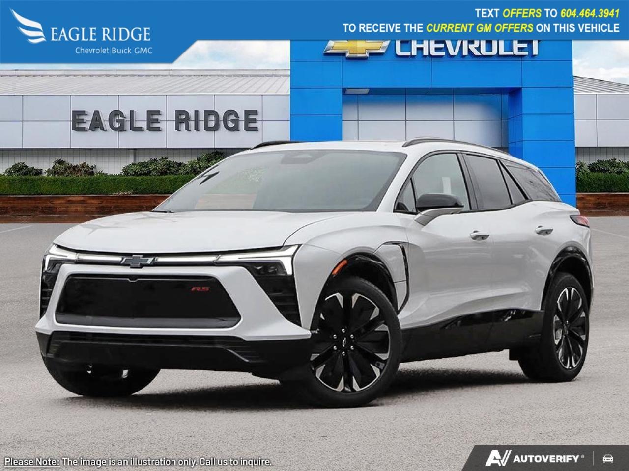 New 2025 Chevrolet Blazer EV RS 8-way power driver seat, heated leather-wrapped steering wheel, automatic climate control, digital dash, 17.7-inch touchscreen, 11-inch driver display, Google Built-in, WiFi compatibility, for sale in Coquitlam, BC