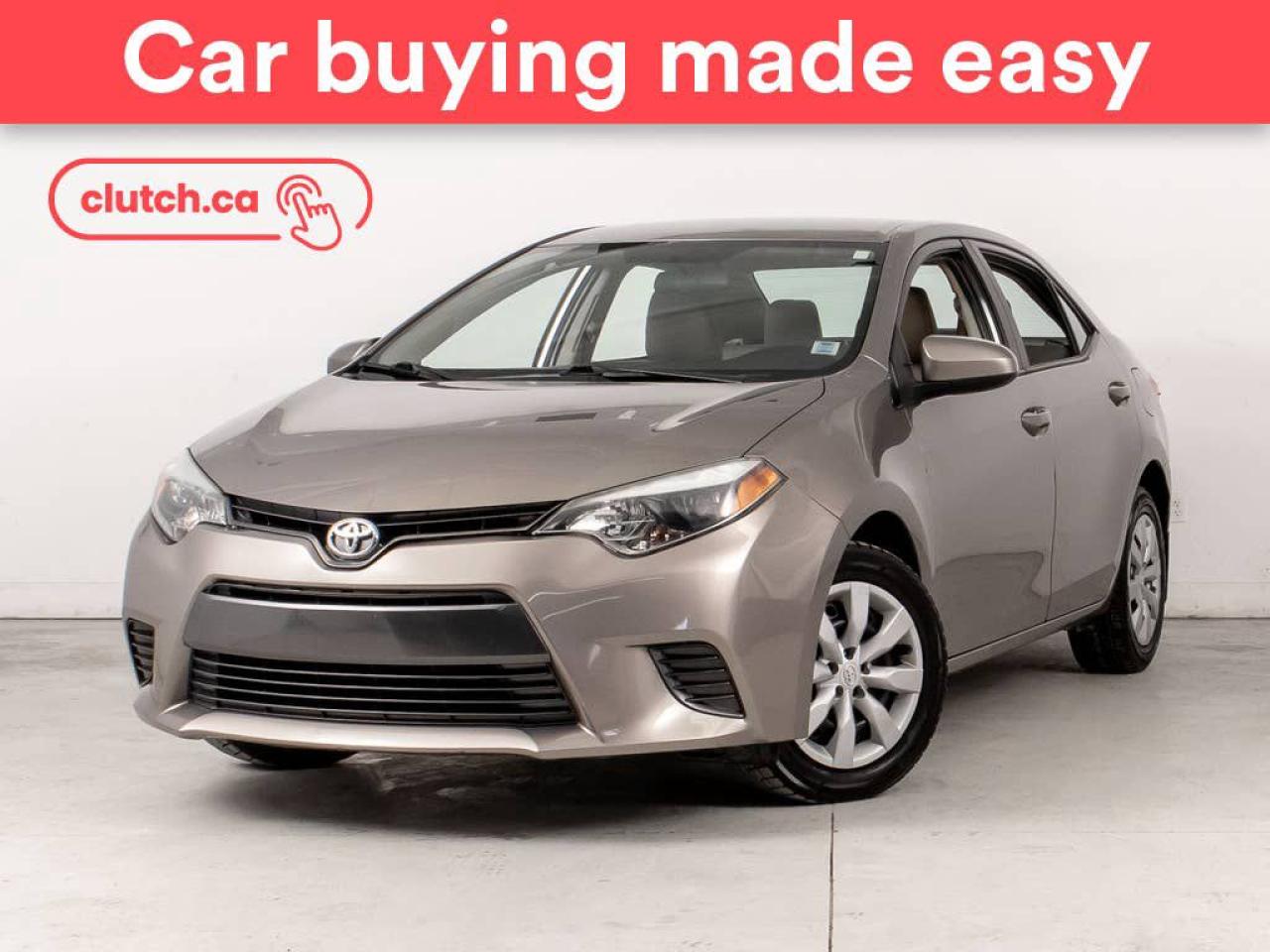 Used 2015 Toyota Corolla LE w/ Heated Front Seats, Bluetooth, Backup Cam for sale in Bedford, NS