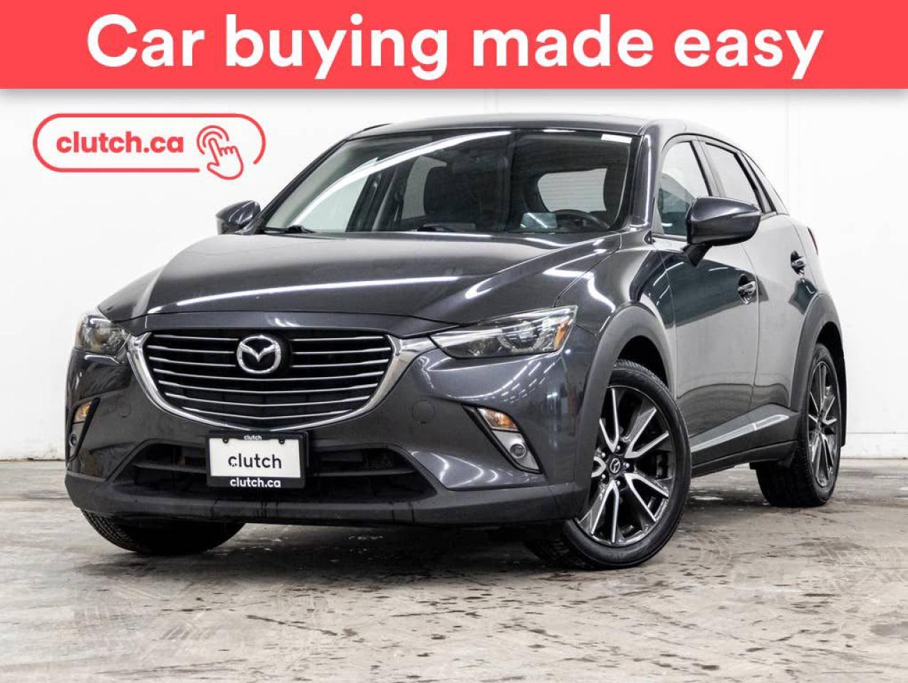 Used 2017 Mazda CX-3 GT AWD w/ Heated Front Seats, Power Moonroof, Rearview Cam for sale in Toronto, ON