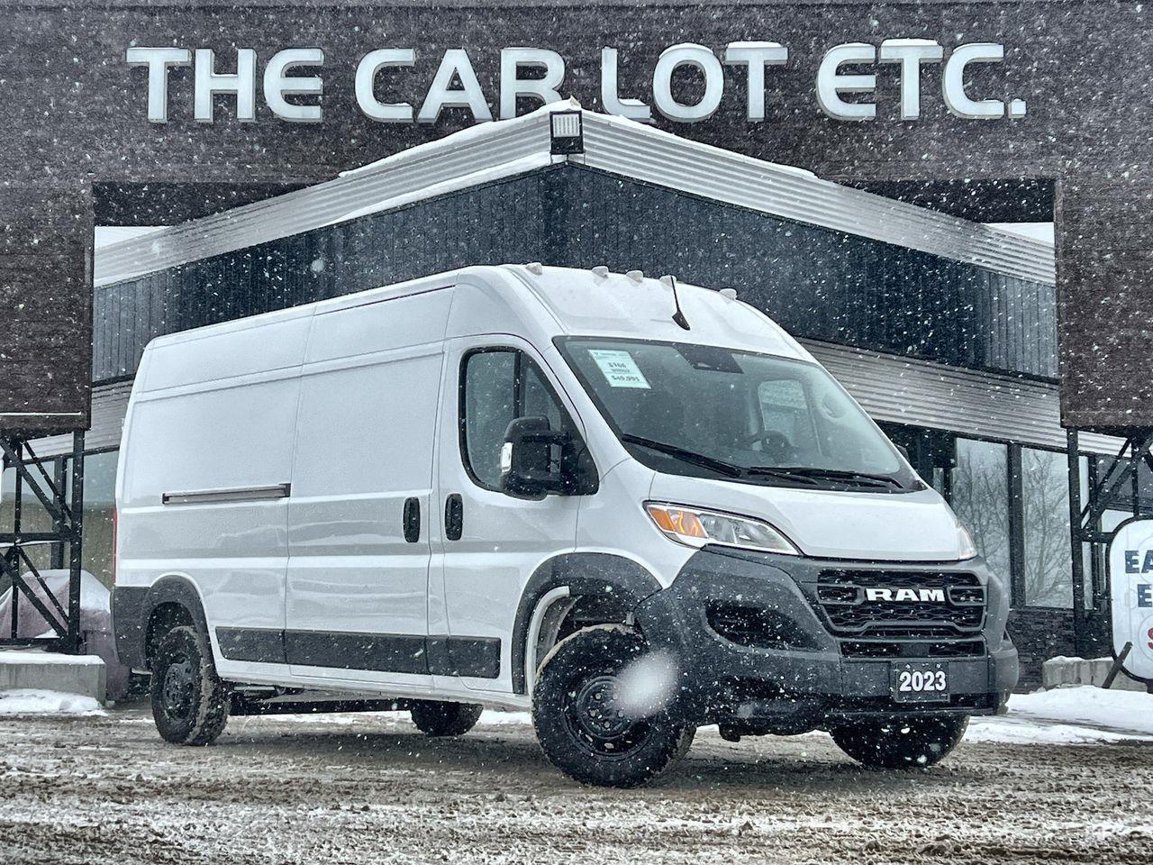 Used 2023 RAM 2500 ProMaster High Roof PREVIOUS DAILY RENTAL - 2 PASSENGER CARGO VAN, BACK UP CAM, SIRIUS XM, APPLE CARPLAY/ANDROID AUTO!! for sale in Sudbury, ON