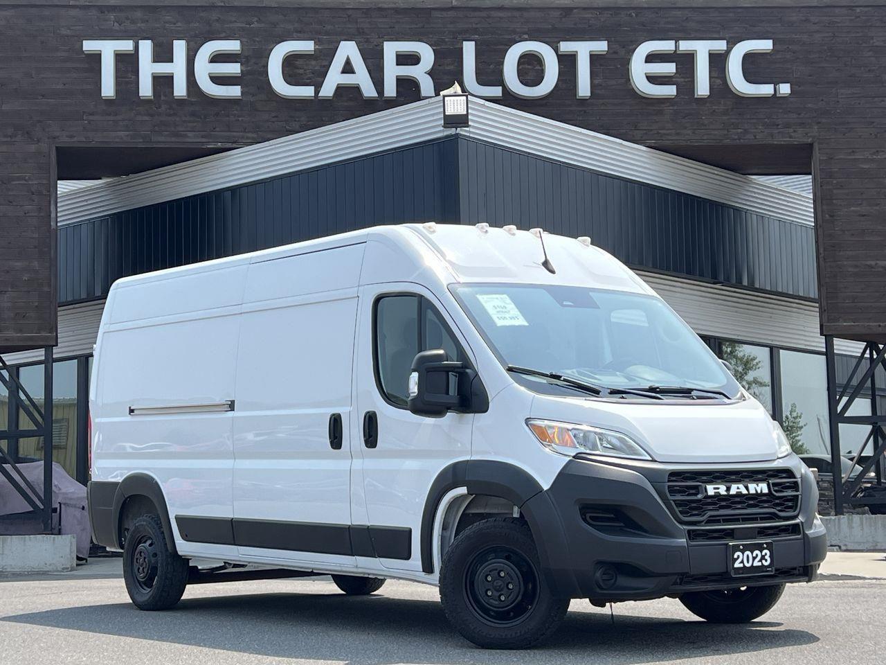 Used 2023 RAM 2500 ProMaster High Roof PREVIOUS DAILY RENTAL - 2 PASSENGER CARGO VAN, BACK UP CAM, SIRIUS XM, APPLE CARPLAY/ANDROID AUTO!! for sale in Sudbury, ON