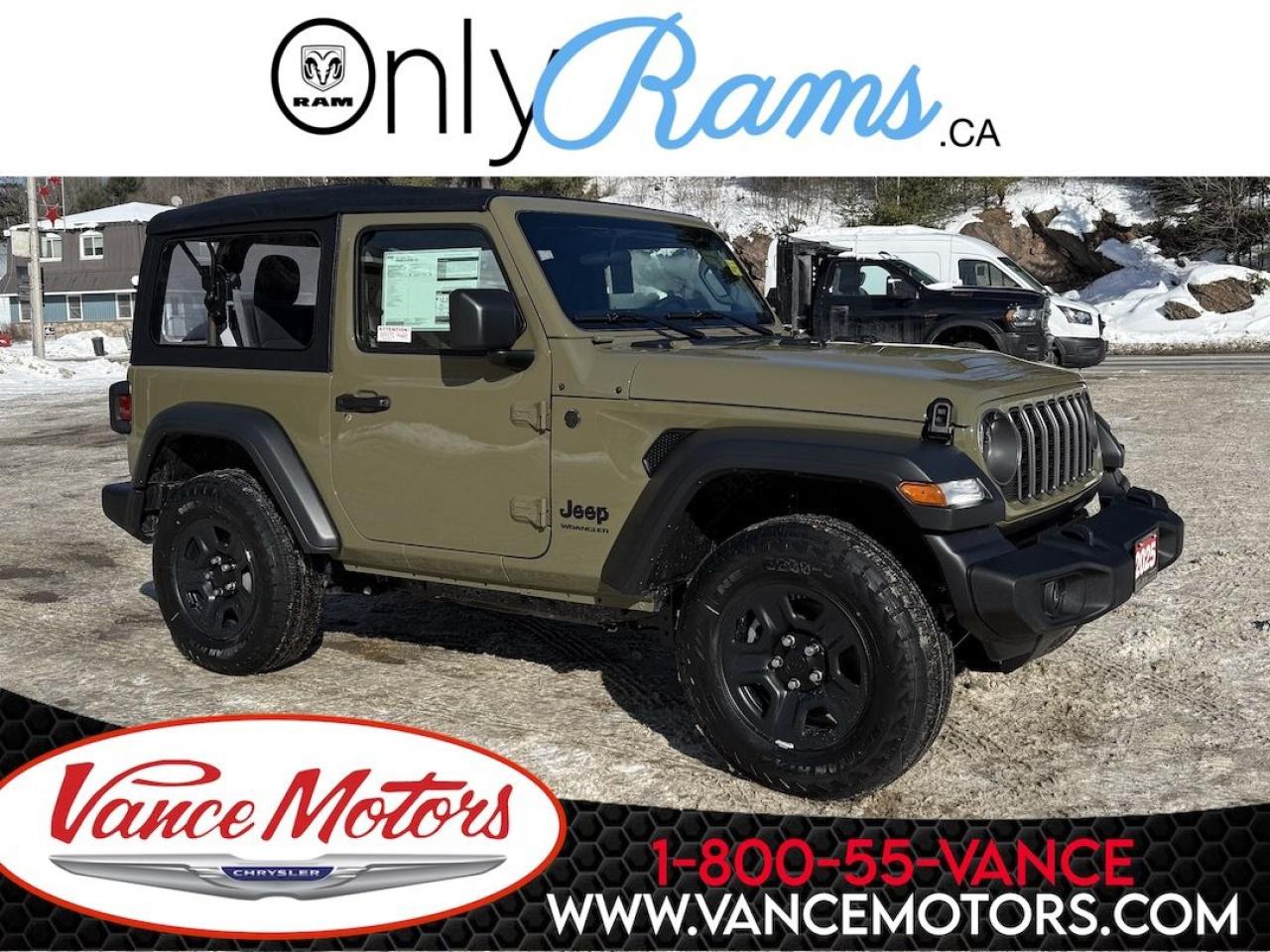 New 2025 Jeep Wrangler Sport 4X4 for sale in Bancroft, ON