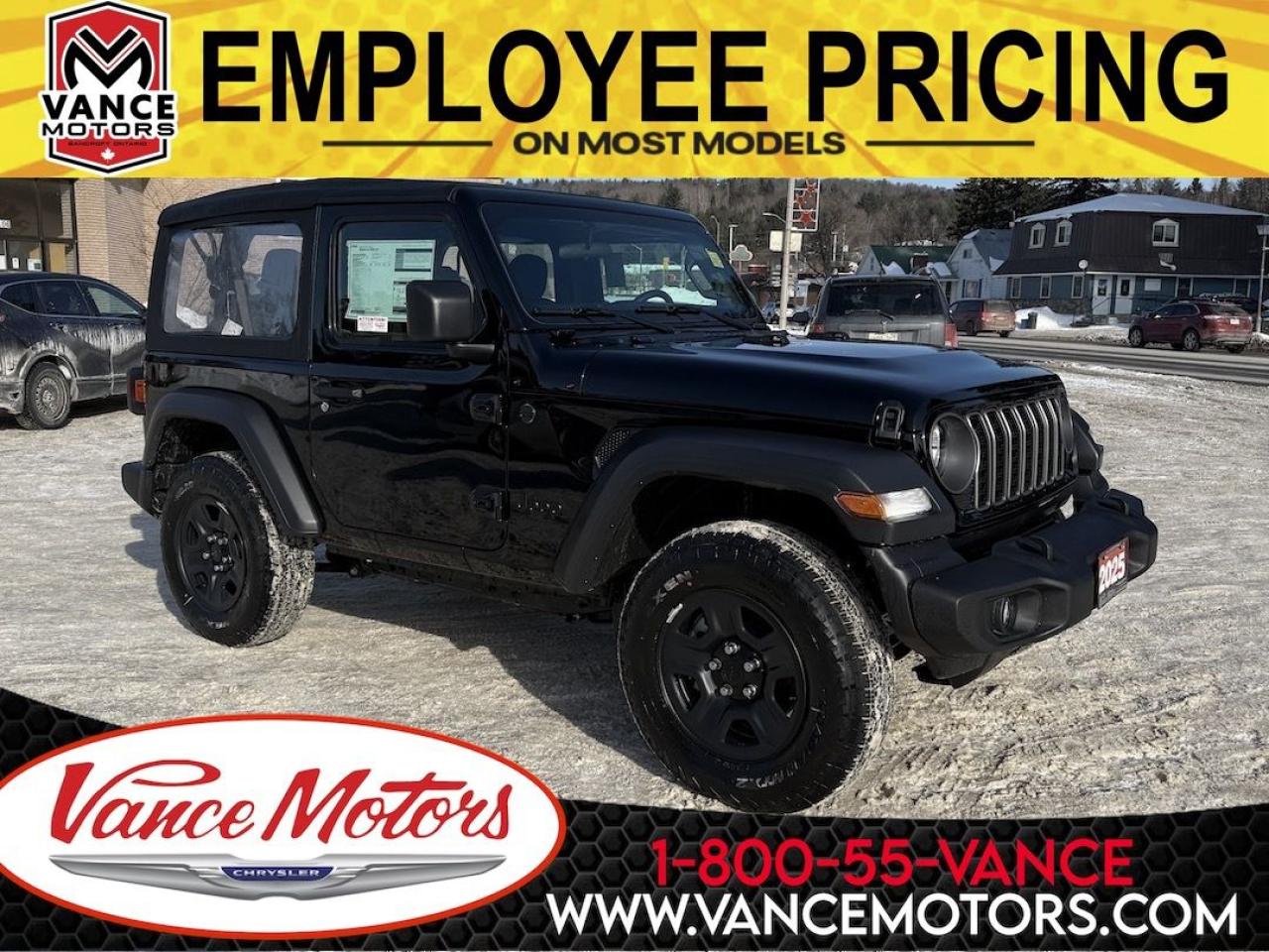 New 2025 Jeep Wrangler Sport 4X4 for sale in Bancroft, ON