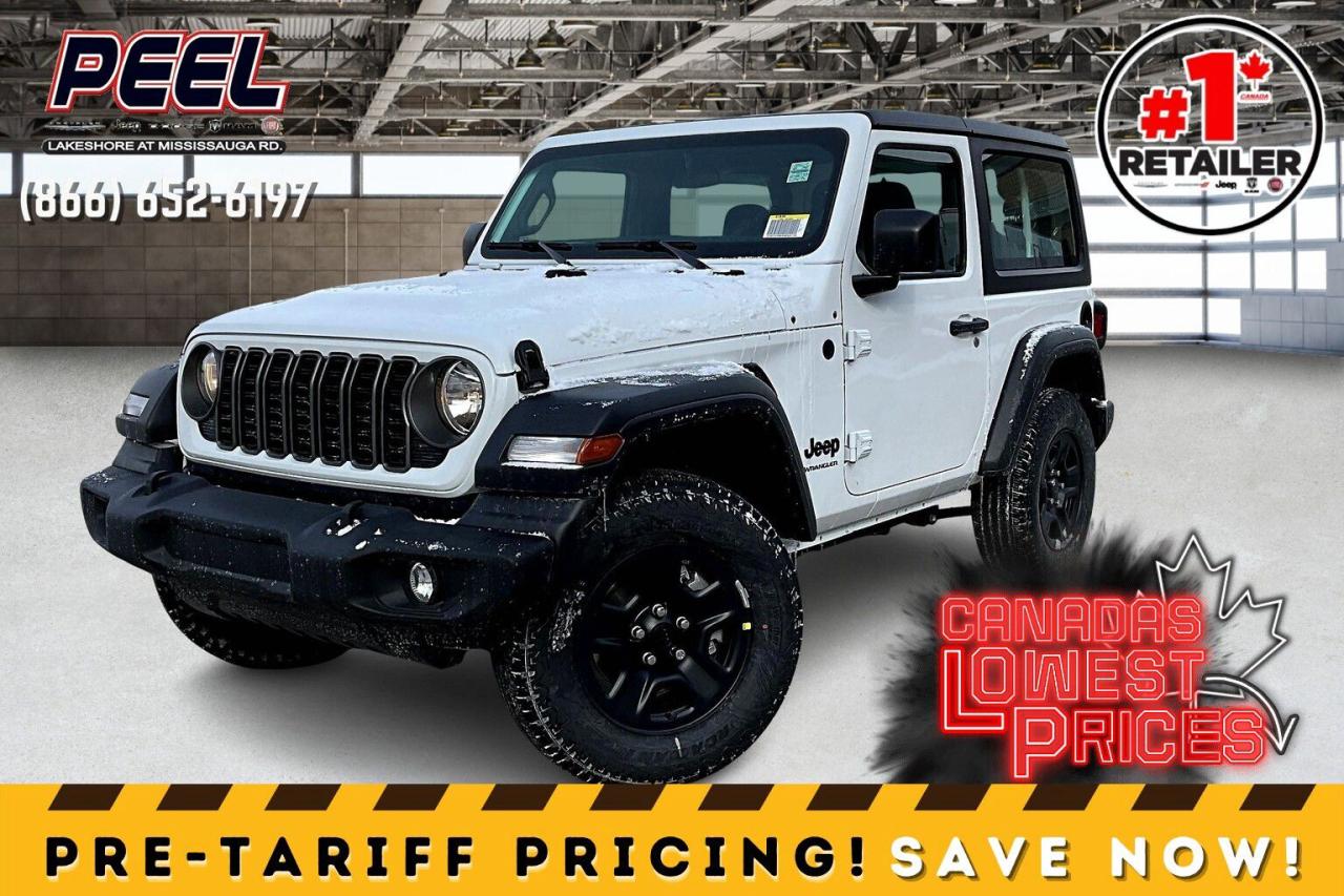 New 2025 Jeep Wrangler SPORT 2DR | Auto | Hardtop | Power Windows & Locks for sale in Mississauga, ON