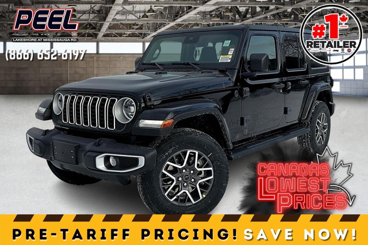 New 2025 Jeep Wrangler Sahara 4 Door 4x4 | Hardtop | Tubular Side Steps for sale in Mississauga, ON