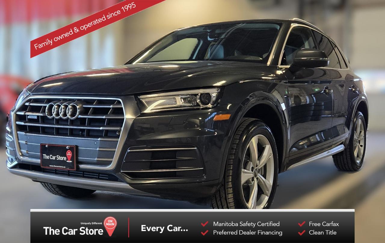 Used 2018 Audi Q5 Progressiv| Pano Roof/Leather/One Owner for sale in Winnipeg, MB