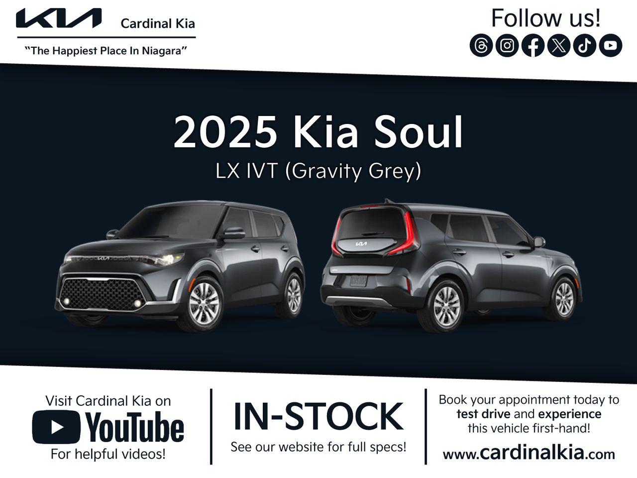 New 2025 Kia Soul LX for sale in Niagara Falls, ON