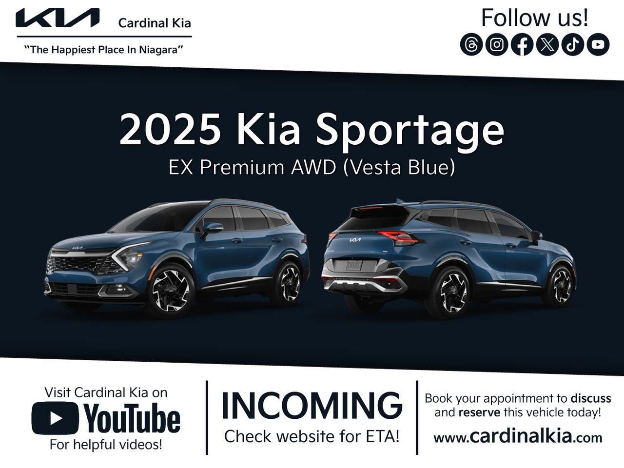 New 2025 Kia Sportage EX Premium for sale in Niagara Falls, ON