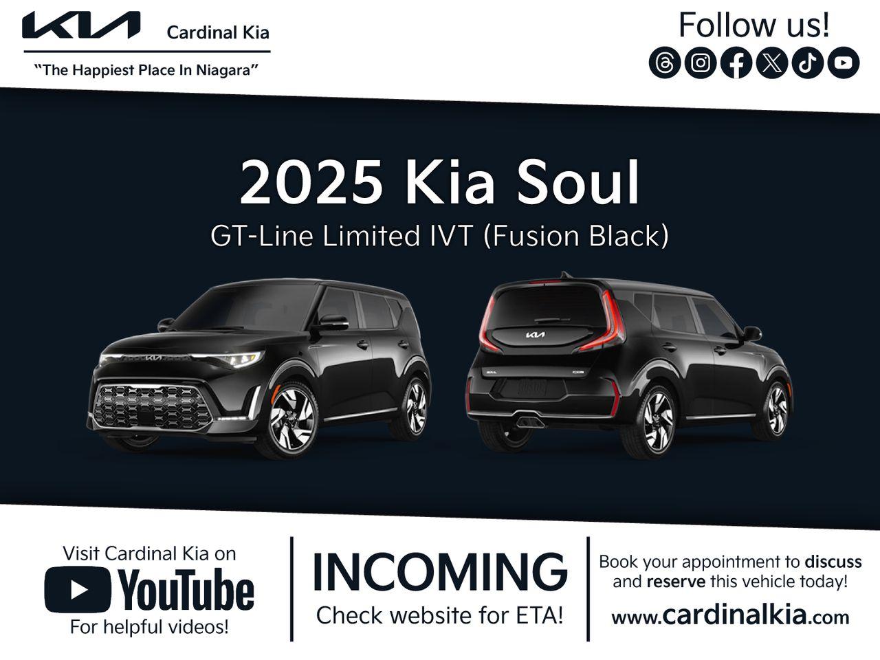 New 2025 Kia Soul GT-Line Limited for sale in Niagara Falls, ON