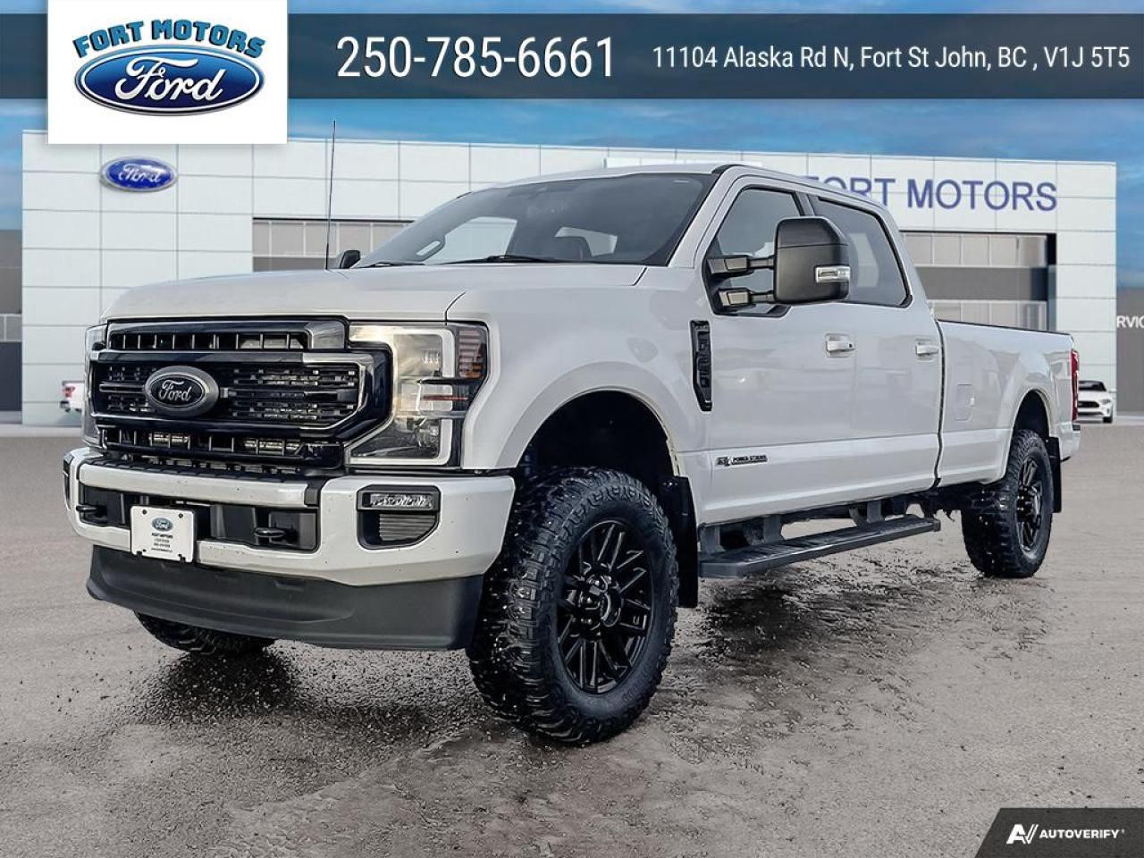 <p>This 2022 Ford F-350 Lariat is a powerhouse of a pickup truck, ready to tackle any job you throw at it. With its powerful 6.7L Power Stroke V8 Turbo Diesel engine and 10-speed automatic transmission, this truck delivers impressive performance and towing capabilities.  The Lariat trim level boasts a luxurious interior with Ebony leather seating, a premium sound system, and a host of advanced technology features.  This F-350 has been meticulously maintained and has only 108,776 KM on the odometer.</p>
<p>This truck is ready to work hard and play even harder.  Its equipped with a heavy-duty payload package, a powerful engine, and a durable frame.  The Lariat trim level adds a touch of luxury with its leather interior, heated and power-folding mirrors, and advanced technology features.</p>
<p>If youre looking for a reliable and capable pickup truck that can handle any task, this 2022 Ford F-350 Lariat is the perfect choice.  Visit Fort Motors today to see this truck in person and experience its power and versatility for yourself.</p>
<p>Here are 5 of the most sizzling features of this F-350 Lariat:</p>
<ol>
<li><strong>Powerful 6.7L Power Stroke V8 Turbo Diesel Engine:</strong> This engine delivers impressive power and torque, making it perfect for towing heavy loads and tackling tough jobs.</li>
<li><strong>10-Speed Automatic Transmission:</strong> This transmission provides smooth shifting and optimal fuel economy.</li>
<li><strong>Ebony Leather Interior:</strong> The Lariat trim level features a luxurious interior with Ebony leather seating, adding a touch of class to this powerful truck.</li>
<li><strong>Advanced Technology Features:</strong> This F-350 is packed with advanced technology features, including a touchscreen infotainment system, navigation, and a suite of driver-assist features.</li>
<li><strong>Heavy-Duty Payload Package:</strong> This truck is equipped with a heavy-duty payload package, making it capable of hauling heavy loads with ease.</li>
</ol>
<p><em>Powered by AutoIntelligence™ AI</em></p>
