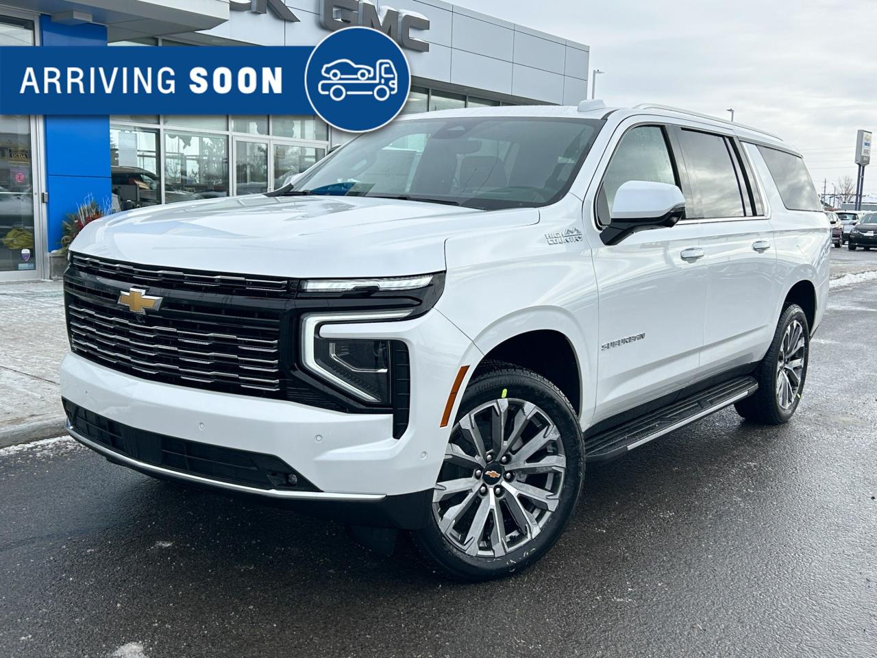 New 2025 Chevrolet Suburban High Country 6.2L V8 WITH REMOTE START/ENTRY, HEATED SEATS, HEATED STEERING WHEEL, VENTILATED SEATS, POWER LIFTGATE, BOSE SPEAKER SYSTEM, ADAPTIVE CRUISE CONTROL for sale in Carleton Place, ON