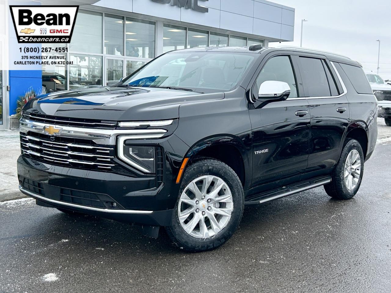 New 2025 Chevrolet Tahoe Premier 5.3L V8 WITH REMOTE START/ENTRY, HEATED SEATS, HEATED STEERING WHEEL, VENTILATED SEATS, POWER LIFTGATE, BOSE SPEAKER SYSTEM, ADAPTIVE CRUISE CONTROL for sale in Carleton Place, ON