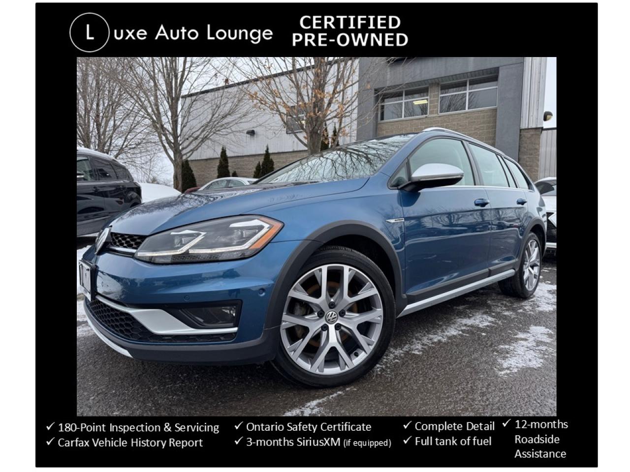 Used 2019 Volkswagen Golf Alltrack EXEC LINE! YES ONLY 39K! NAV, ROOF, LEATHER!! for sale in Orleans, ON