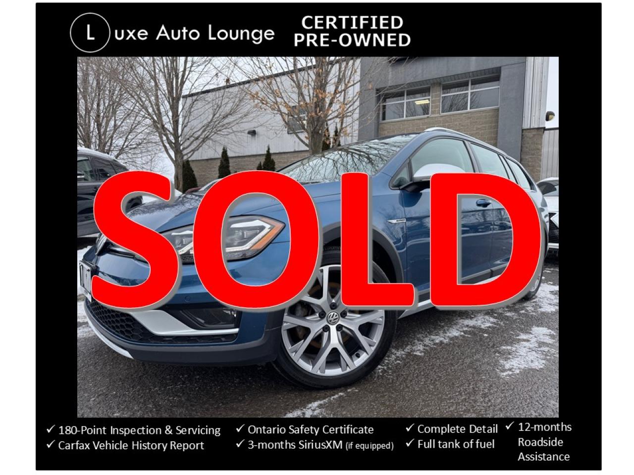 Used 2019 Volkswagen Golf Alltrack EXEC LINE! YES ONLY 39K! NAV, ROOF, LEATHER!! for sale in Orleans, ON