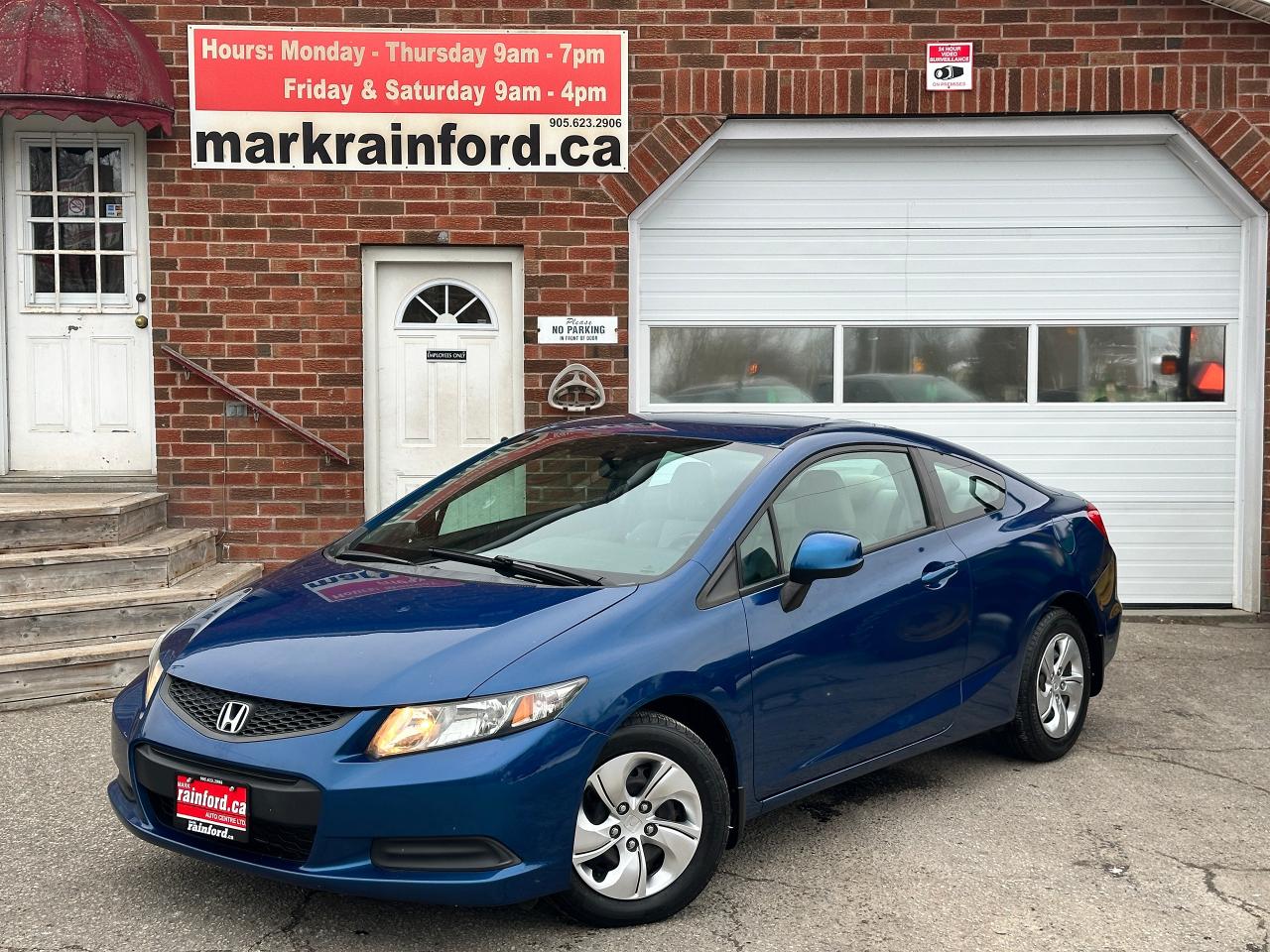 Used 2013 Honda Civic LX 2DR Heated Cloth Bluetooth CarPlay FM A/C Steel for sale in Bowmanville, ON