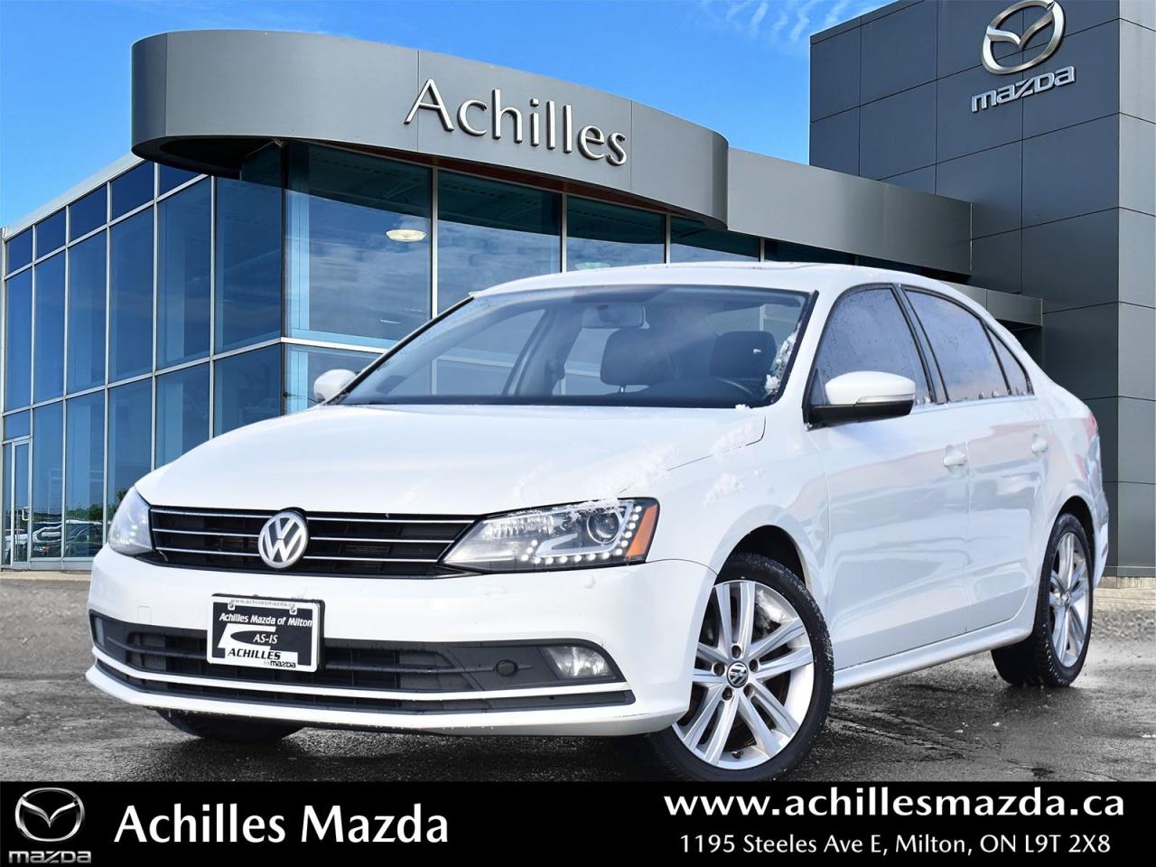 Used 2015 Volkswagen Jetta 2.0 TDI Highline *AS-IS* Highline, Diesel, Leather for sale in Milton, ON