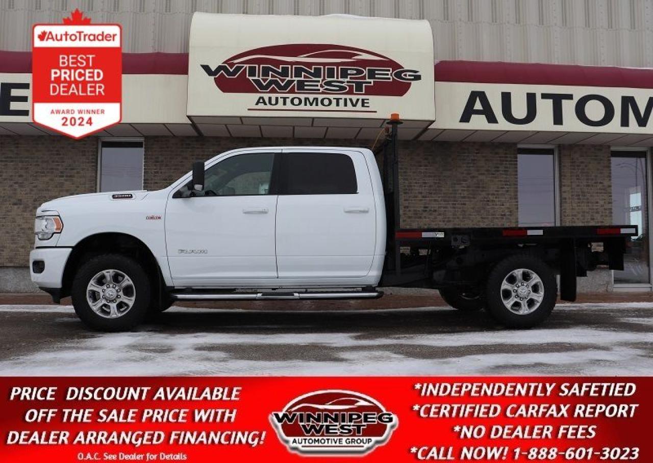 Used 2022 Dodge Ram 3500 BIG HORN 4X4, LOADED, FLAT DECK, CLEAN/WORK READY for sale in Headingley, MB