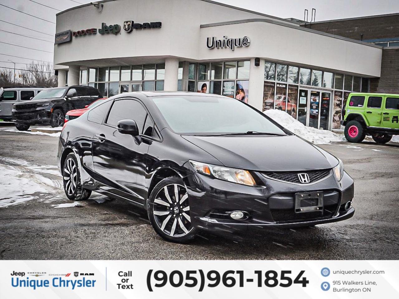 Used 2013 Honda Civic COUPE EX-L| LEATHER| SUNROOF| NAV| HEATED SEATS| for sale in Burlington, ON